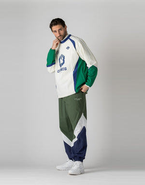 【unisex】CRONOS BLACK Windbreaker  long pants【GREEN】