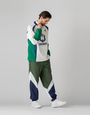 【unisex】CRONOS BLACK Windbreaker  long pants【GREEN】