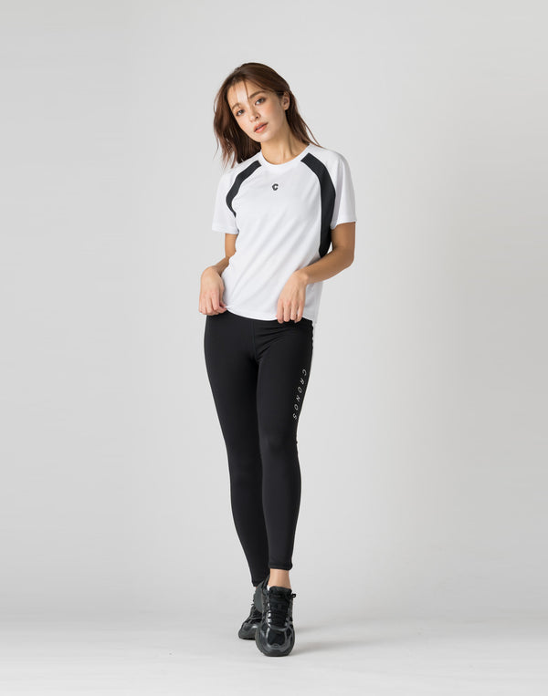 CRONOS WOMEN MESH T-SHIRTS【WHITE】