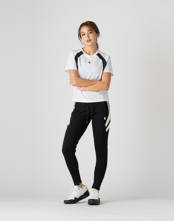 CRONOS WOMEN MESH T-SHIRTS【WHITE】