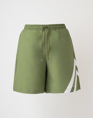 CRONOS 斜線短褲【卡其色】