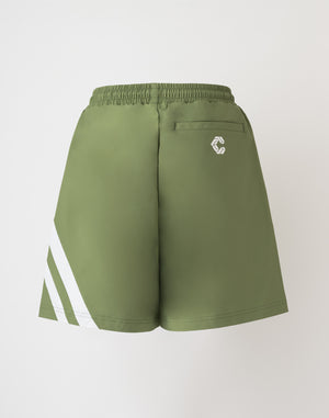 CRONOS 斜線短褲【卡其色】