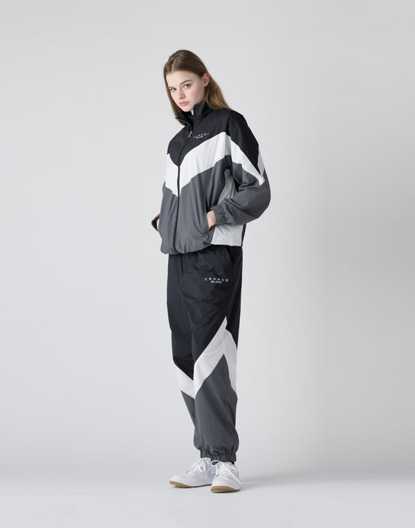 【unisex】CRONOS BLACK Windbreaker  long pants【BLACK】