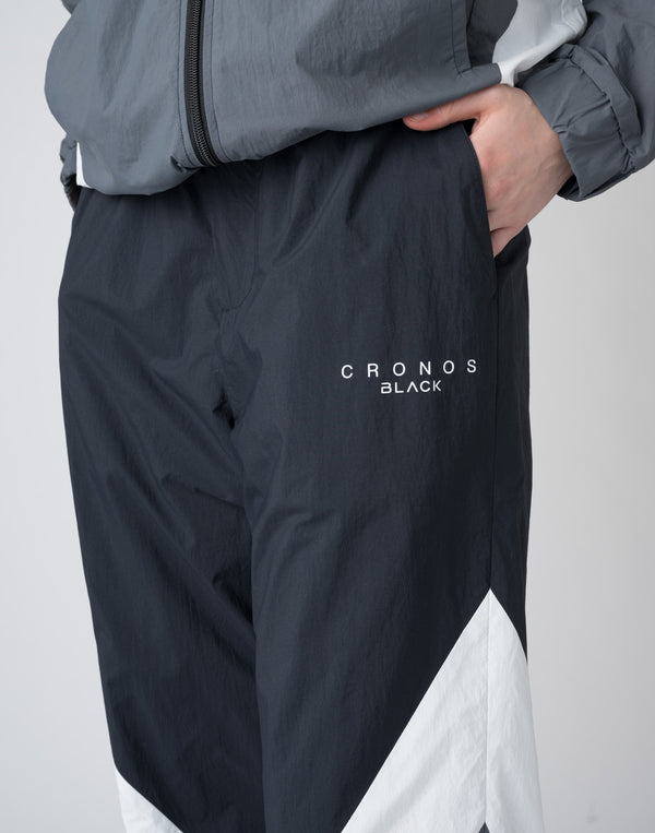 【unisex】CRONOS BLACK Windbreaker  long pants【BLACK】