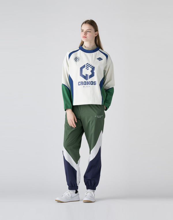 【unisex】CRONOS BLACK Windbreaker  long pants【GREEN】