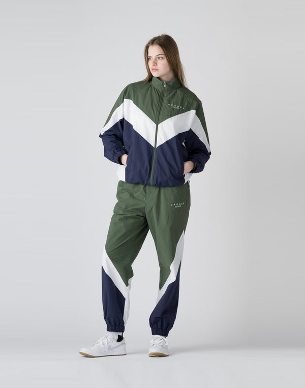 【unisex】CRONOS BLACK Windbreaker  long pants【GREEN】
