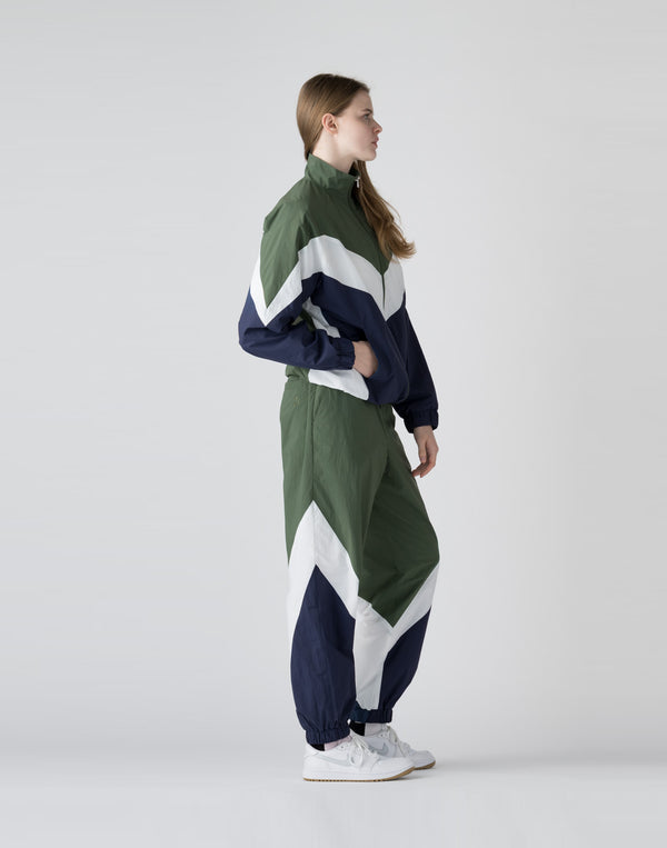 【unisex】CRONOS BLACK Windbreaker  long pants【GREEN】