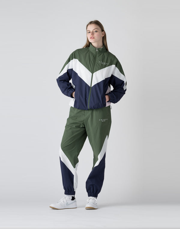 【unisex】CRONOS BLACK Windbreaker  long pants【GREEN】