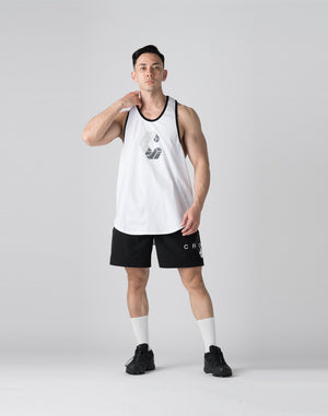 CRONOS Bold Front Logo Stringer Tank【WHITE】