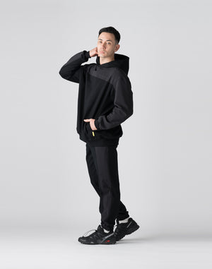 CRONOS Technical Utility Ponte Hoodie【BLACK】