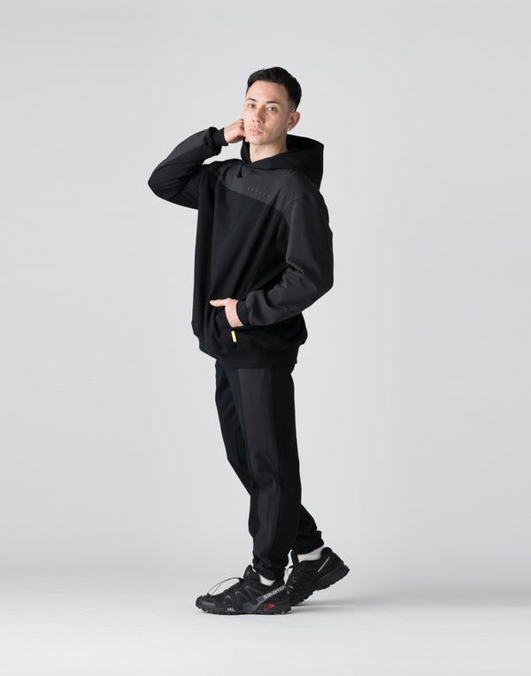 CRONOS Technical Utility Ponte Hoodie【BLACK】