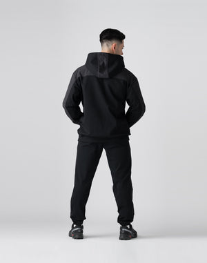 CRONOS Technical Utility Ponte Hoodie【BLACK】