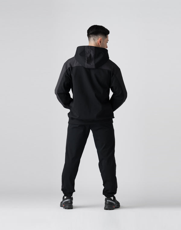 CRONOS Technical Utility Ponte Hoodie【BLACK】