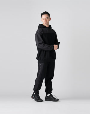 CRONOS Technical Utility Ponte Hoodie【BLACK】
