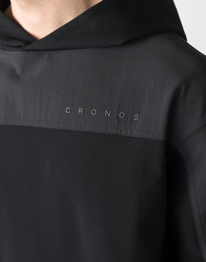 CRONOS Technical Utility Ponte Hoodie【BLACK】