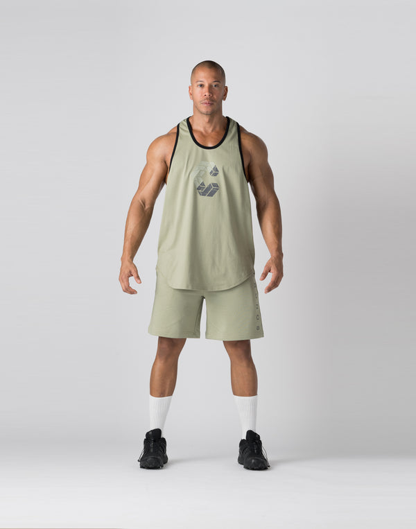 CRONOS Bold Front Logo Stringer Tank【SAGE】