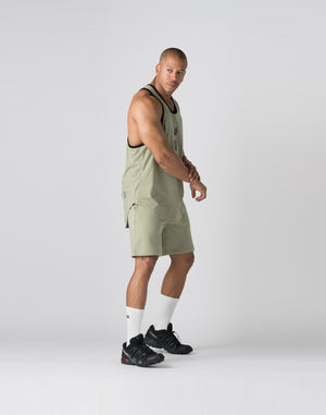 CRONOS Bold Front Logo Stringer Tank【SAGE】