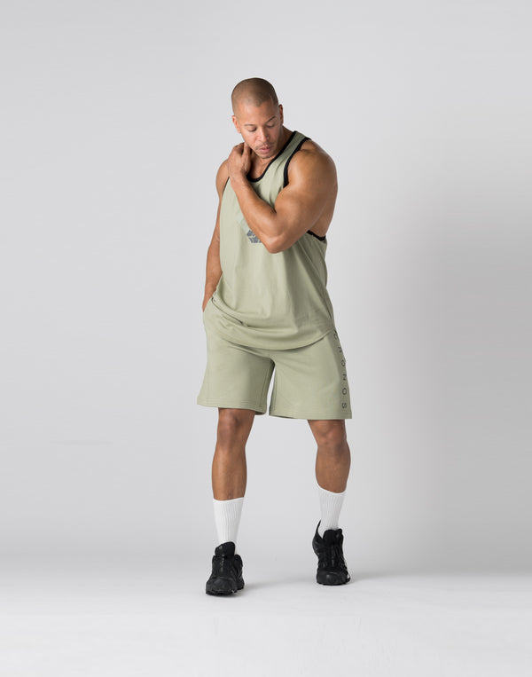 CRONOS Bold Front Logo Stringer Tank【SAGE】