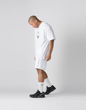 CRONOS Bold Front Logo OverSize T-SHIRT【WHITE】