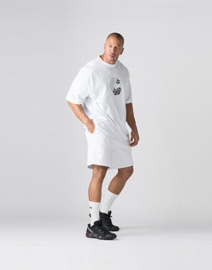 CRONOS Bold Front Logo OverSize T-SHIRT【WHITE】