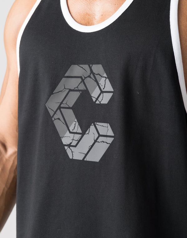 CRONOS Bold Front Logo Stringer Tank【WHITE】