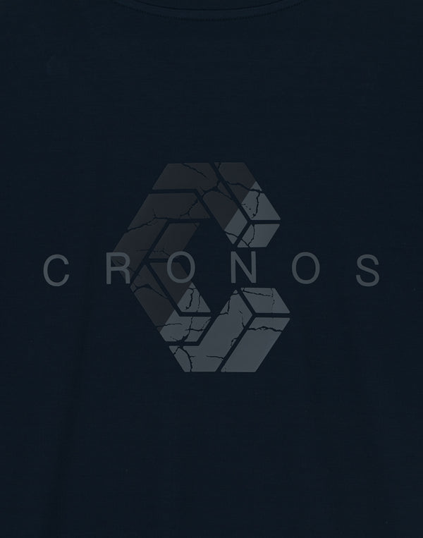 CRONOS Bold Back Logo Regularfit T-SHIRT【NAVY】