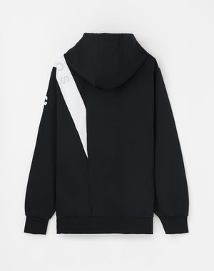 CRONOS Advanced Rash Guard Zip-Up Hoodie【BLACK×WHITE】