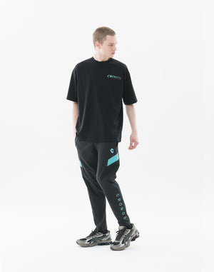 CRONOS Earth Design Print  OverSize T-SHIRT【BLACK×BLUE】