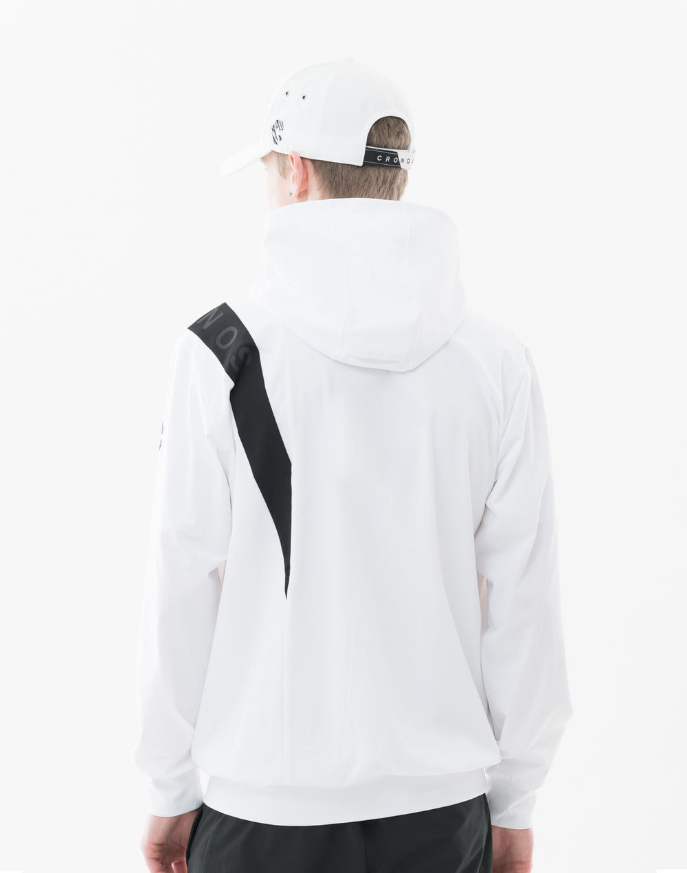 CRONOS アドバンスドラッシュガード ジップアップパーカー【WHITE×BLACK】
