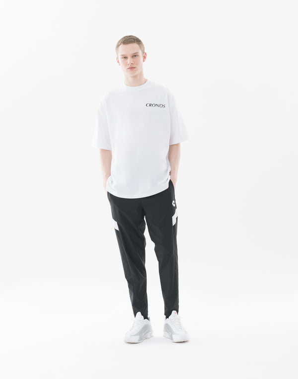 CRONOS Earth Design Print  OverSize T-SHIRT【WHITE×BLACK】