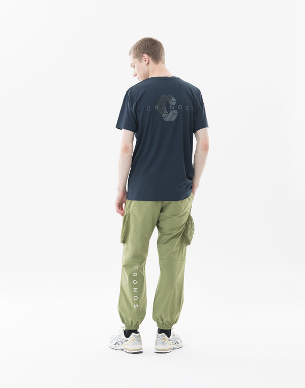 CRONOS Bold Back Logo Regularfit T-SHIRT【NAVY】