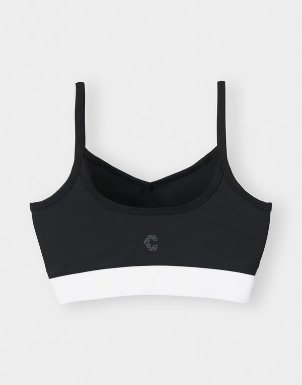 CRONOS 女士運動交叉胸罩【黑色】