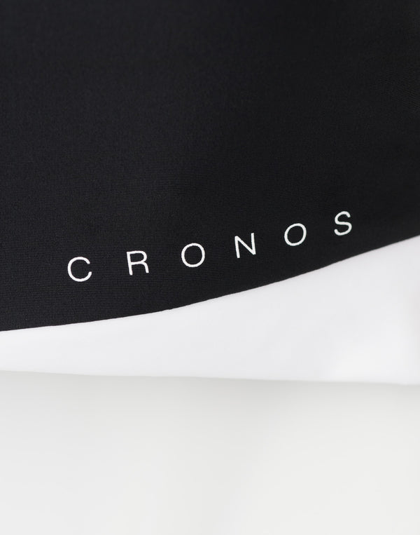 CRONOS 女士運動交叉胸罩【黑色】