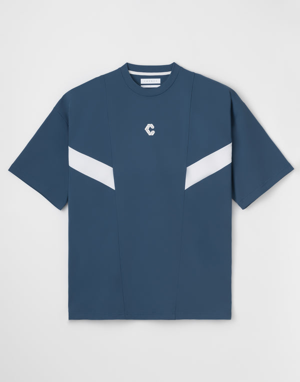 CRONOS  AIR STRUCTURE oversize S/S TEE【BLUEGRAY】