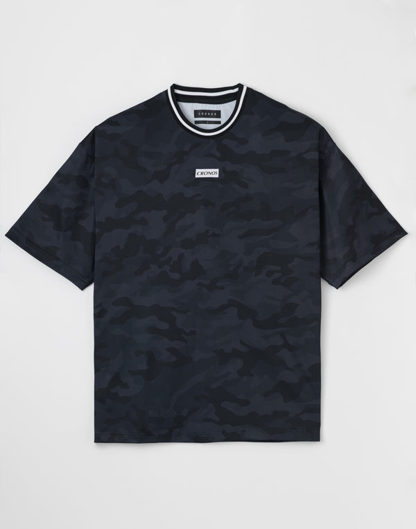 CRONOS TACTICAL CAMO over sizeS/S TEE【BLACKCAMO】