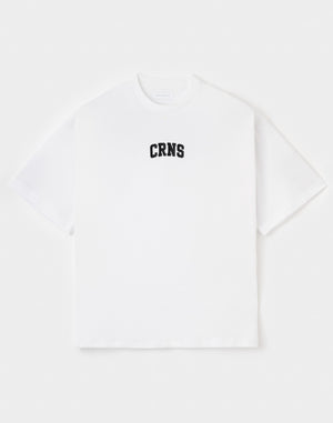 CRONOS PATCH LOGO TECH over size S/S TEE【WHITE】