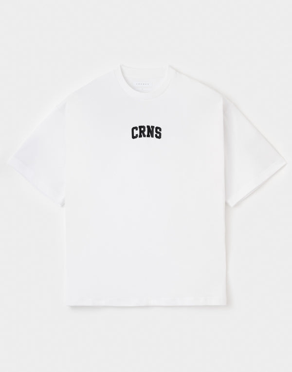 CRONOS PATCH LOGO TECH over size S/S TEE【WHITE】