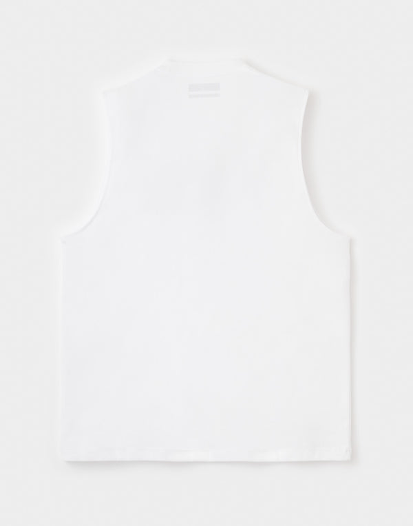 CRONOS エアドライ オーバーサイズ ノースリーブTシャツ【ホワイト】