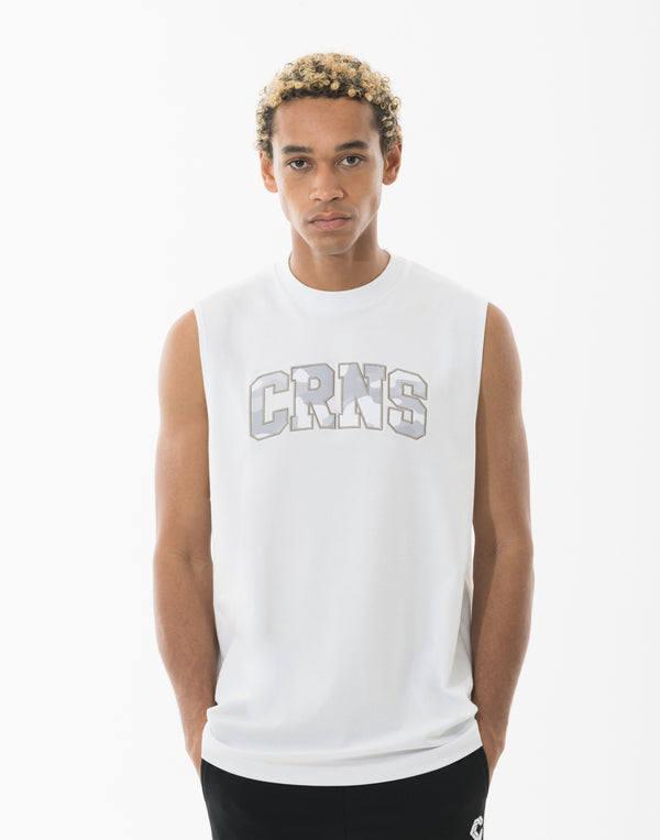 CRONOS エアドライ オーバーサイズ ノースリーブTシャツ【ホワイト】