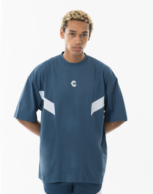 CRONOS  AIR STRUCTURE oversize S/S TEE【BLUEGRAY】