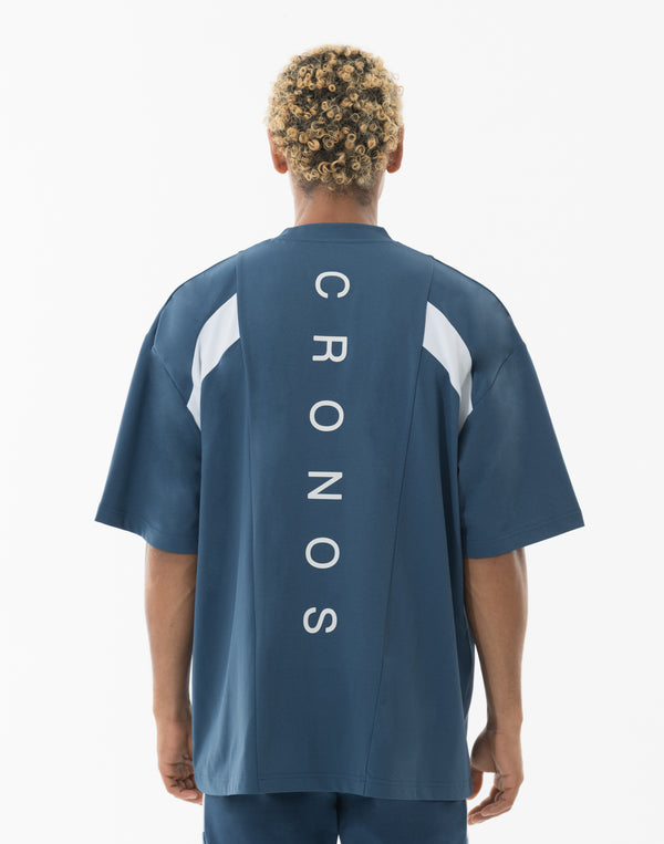 CRONOS  AIR STRUCTURE oversize S/S TEE【BLUEGRAY】
