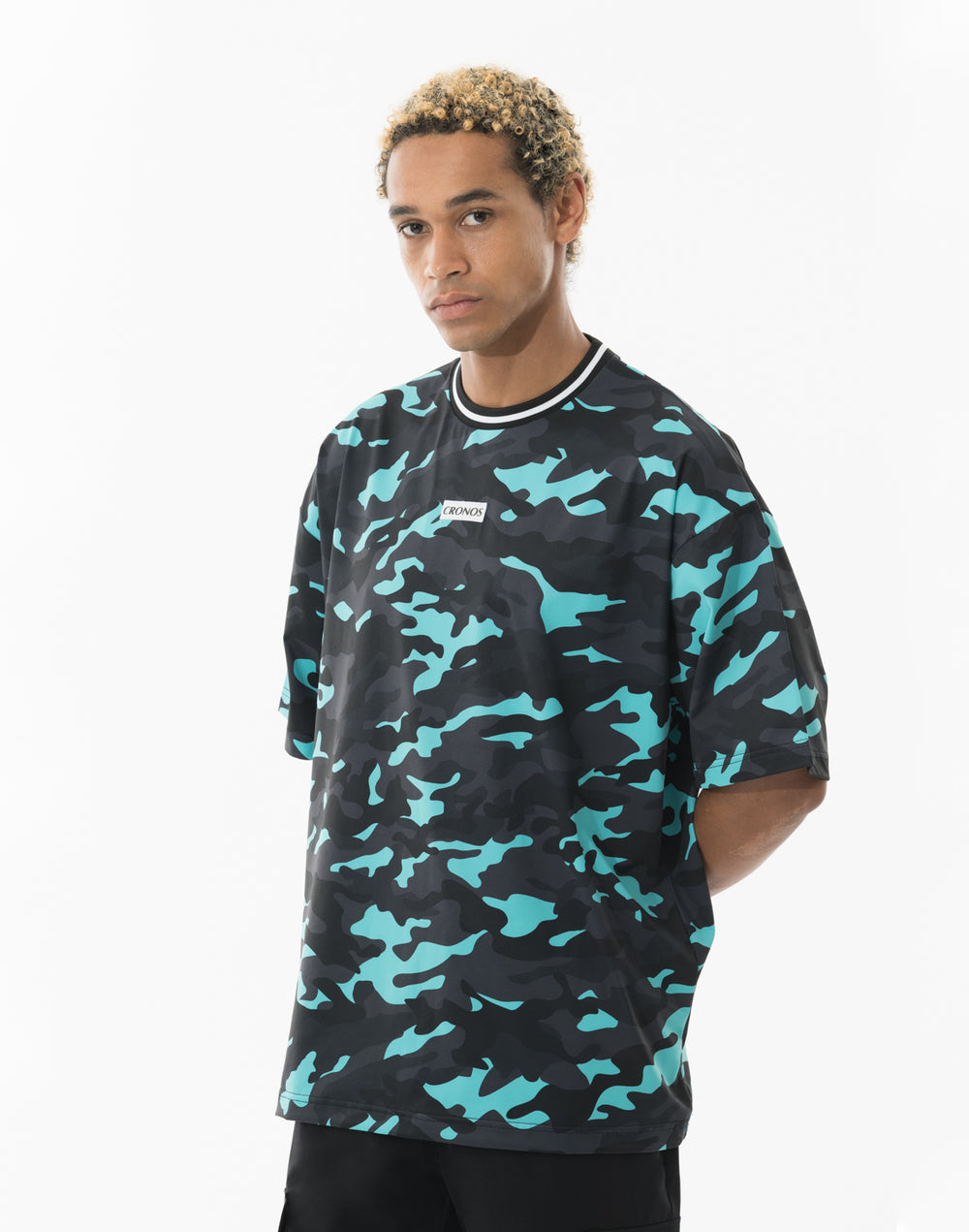 CRONOS TACTICAL カモ柄 オーバーサイズS/S TEE【BLUECAMO】