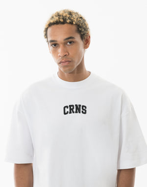 CRONOS PATCH LOGO TECH over size S/S TEE【WHITE】