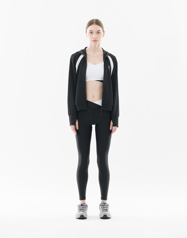 CRONOS WOMEN UV Shield Light Hoodie【BLACK】