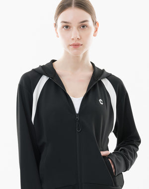 CRONOS WOMEN UV Shield Light Hoodie【BLACK】