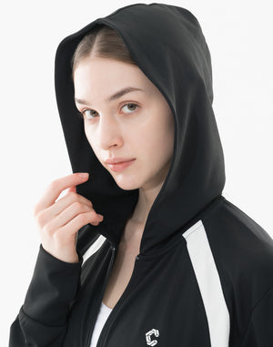 CRONOS WOMEN UV Shield Light Hoodie【BLACK】