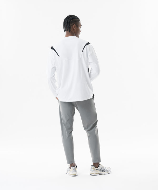 CRONOS Structured Panel over size L/S TEE【WHITE】