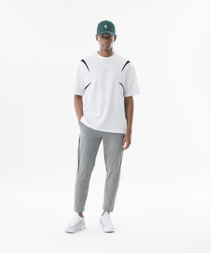 CRONOS Structured Panel over size S/S TEE【WHITE】