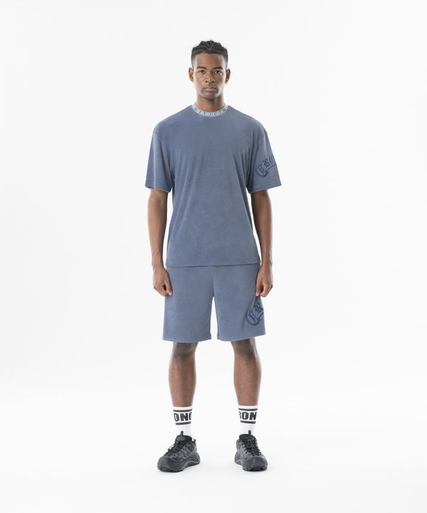 CRONOS Bamboo Pile shorts【G.BLUE】