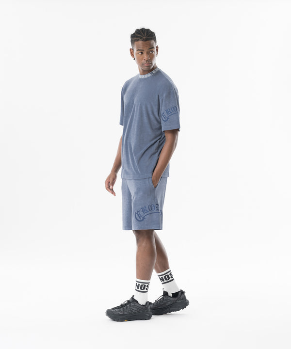 CRONOS Bamboo Pile shorts【G.BLUE】